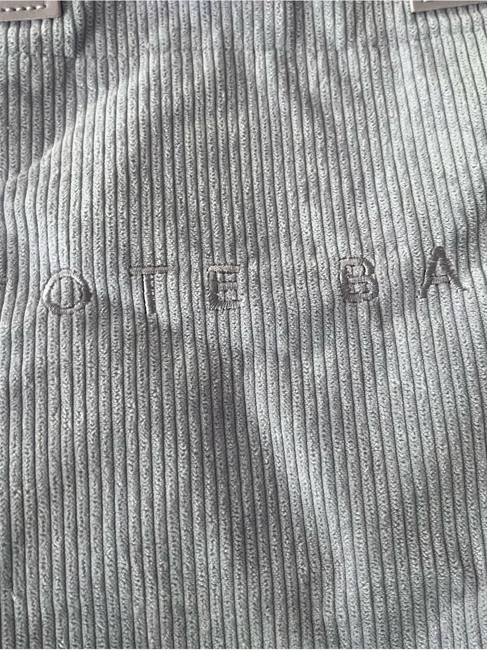 Everyday Lilac Corduroy Tote with Top Handles
